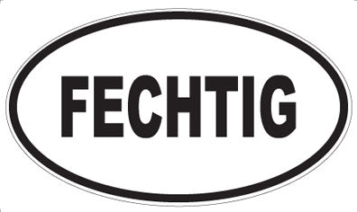 FECHTIG - Oval Magnet