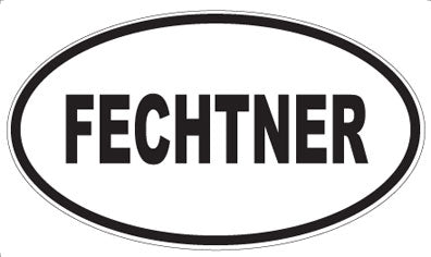 FECHTNER - Oval Sticker