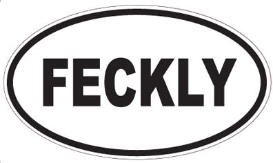 FECKLY - Oval Sticker