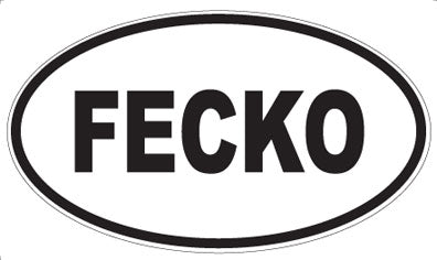 FECKO - Oval Sticker