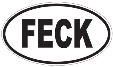 FECK - Oval Sticker