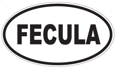 FECULA - Oval Sticker