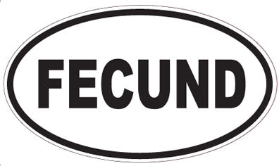 FECUND - Oval Sticker