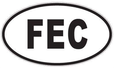 FEC - 3 Letter Initials Oval Magnet