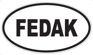 FEDAK - Oval Magnet