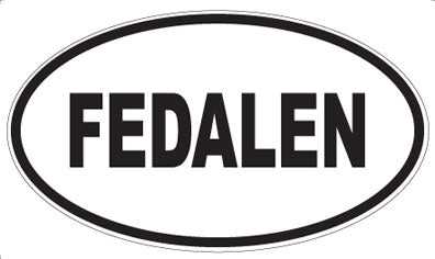 FEDALEN - Oval Sticker