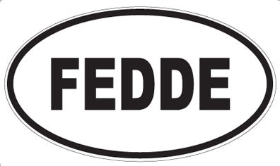 FEDDE - Oval Sticker