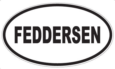 FEDDERSEN - Oval Sticker