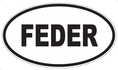 FEDER - Oval Sticker