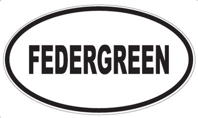 FEDERGREEN - Oval Sticker