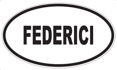 FEDERICI - Oval Sticker