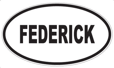 FEDERICK - Oval Sticker