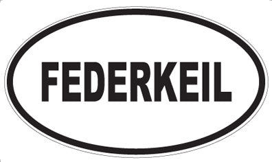 FEDERKEIL - Oval Sticker
