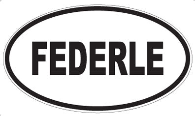 FEDERLE - Oval Magnet