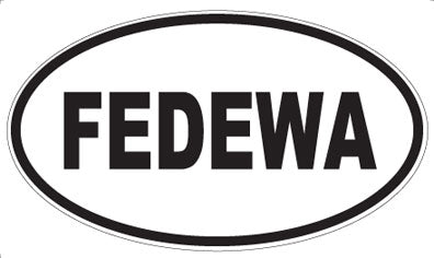 FEDEWA - Oval Sticker