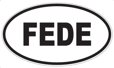 FEDE - Oval Magnet