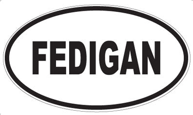 FEDIGAN - Oval Sticker