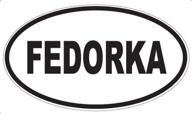 FEDORKA - Oval Magnet