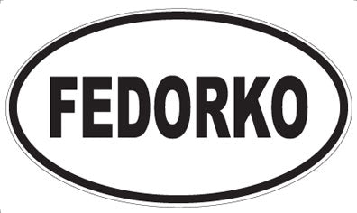 FEDORKO - Oval Magnet