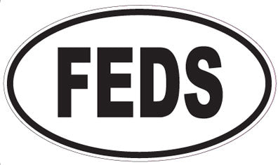 FEDS - Oval Sticker