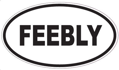 FEEBLY - Oval Sticker