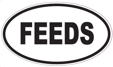 FEEDS - Oval Magnet