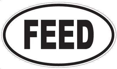 FEED - Oval Sticker
