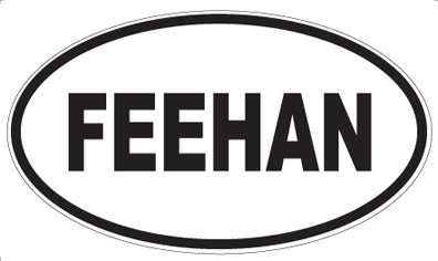 FEEHAN - Oval Sticker