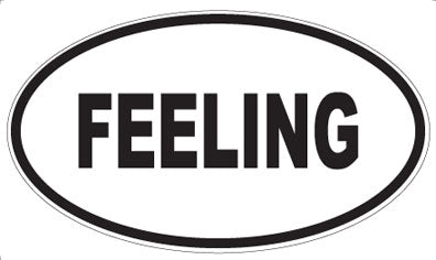 FEELING - Oval Sticker