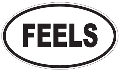 FEELS - Oval Sticker