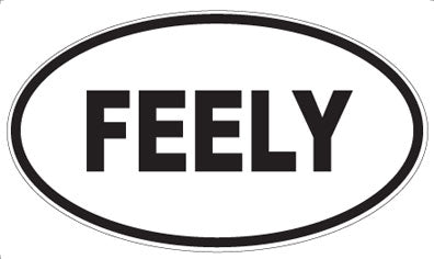 FEELY - Oval Sticker