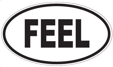 FEEL - Oval Sticker