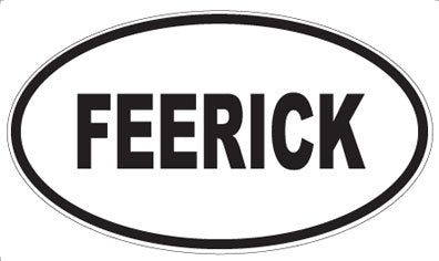FEERICK - Oval Sticker