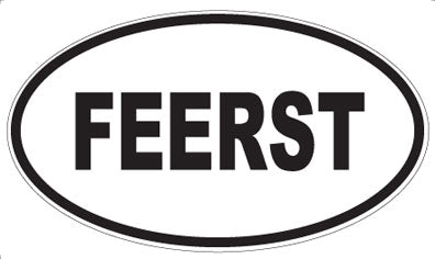 FEERST - Oval Sticker