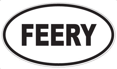 FEERY - Oval Sticker