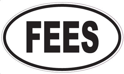 FEES - Oval Sticker