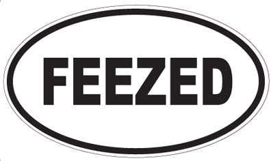 FEEZED - Oval Sticker