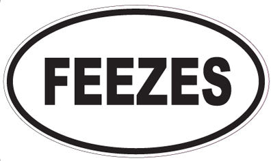 FEEZES - Oval Sticker