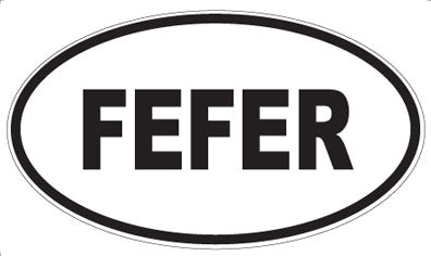 FEFER - Oval Sticker