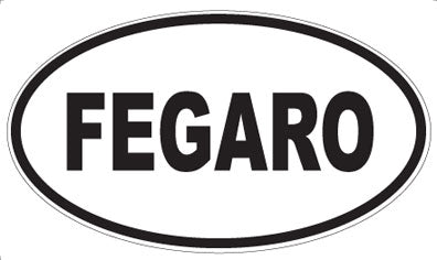FEGARO - Oval Sticker