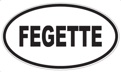 FEGETTE - Oval Sticker