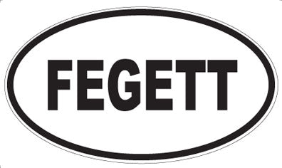 FEGETT - Oval Magnet