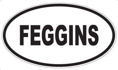 FEGGINS - Oval Sticker