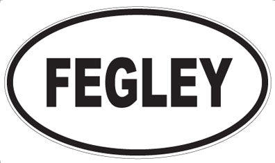 FEGLEY - Oval Sticker