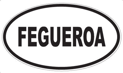 FEGUEROA - Oval Sticker