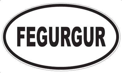 FEGURGUR - Oval Sticker