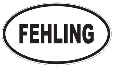 FEHLING - Oval Sticker