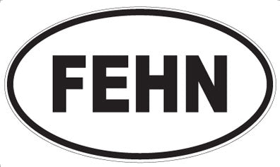 FEHN - Oval Sticker
