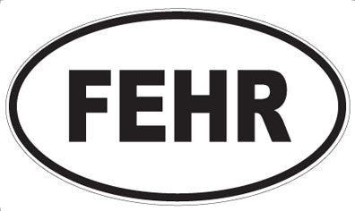 FEHR - Oval Sticker