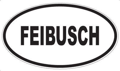 FEIBUSCH - Oval Sticker